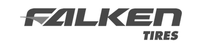 Aces Auto Elite - Falken Tires logo in bold, stylized gray letters on a light background, with the word FALKEN above and TIRES in smaller text below to the right. | Arizona Luxury & Exotic Car Service