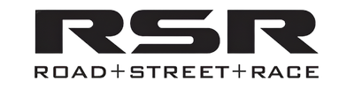 Aces Auto Elite - Logo with bold, black letters RSR above the words ROAD + STREET + RACE in all caps, separated by plus signs, on a light background. | Arizona Luxury & Exotic Car Service